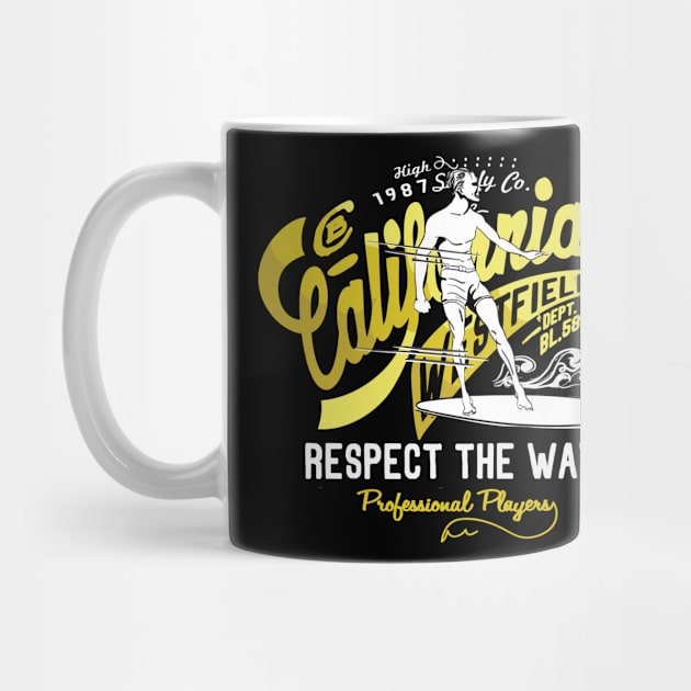 California surf Respect the wave by SDxDesigns